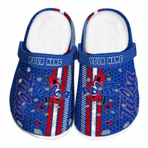 customized tulsa golden hurricane contrasting stripes clog best selling