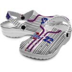 customized tulsa golden hurricane pinstripe pattern clog best selling