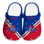 customized tulsa golden hurricane striped accents clog best selling