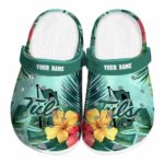 customized tulsa golden hurricane tropical vibes clog best selling