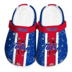 customized tulsa golden hurricane vertical stripes clog best selling