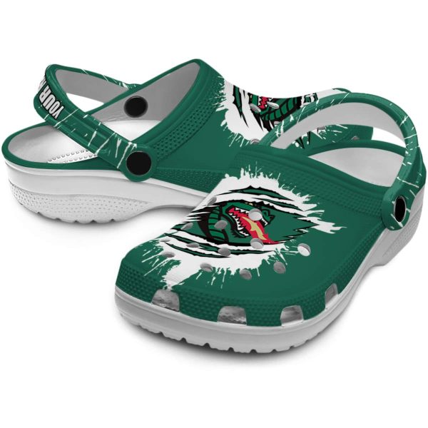 customized uab blazers splash motif background clog high quality