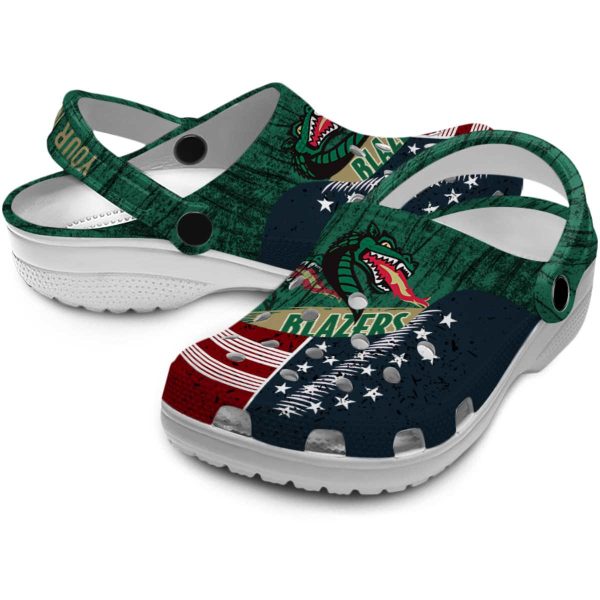 customized uab blazers star spangled side pattern clog high quality