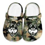 customized uconn huskies camouflage craze clog best selling
