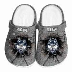 customized uconn huskies cracked ground texture clog best selling
