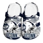 customized uconn huskies football helmet clog best selling