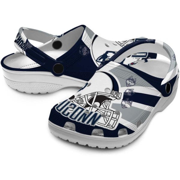 customized uconn huskies football helmet clog high quality