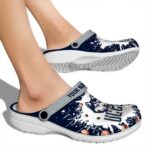 customized uconn huskies splash art clog best selling