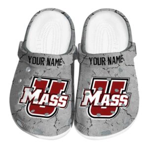 customized umass minutemen cracked texture clog best selling