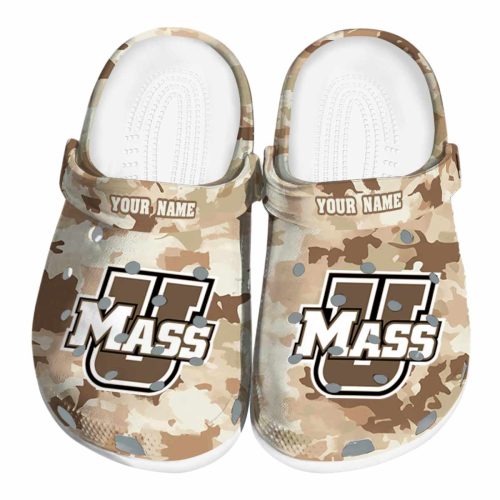 customized umass minutemen desert camo clog best selling