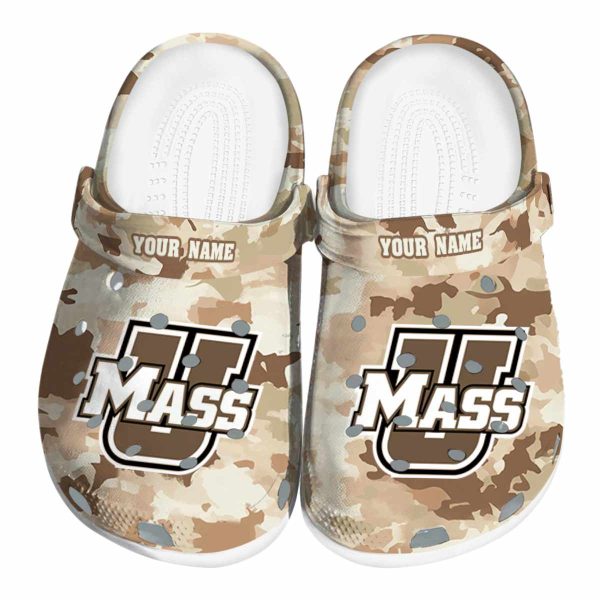 customized umass minutemen desert camo clog best selling
