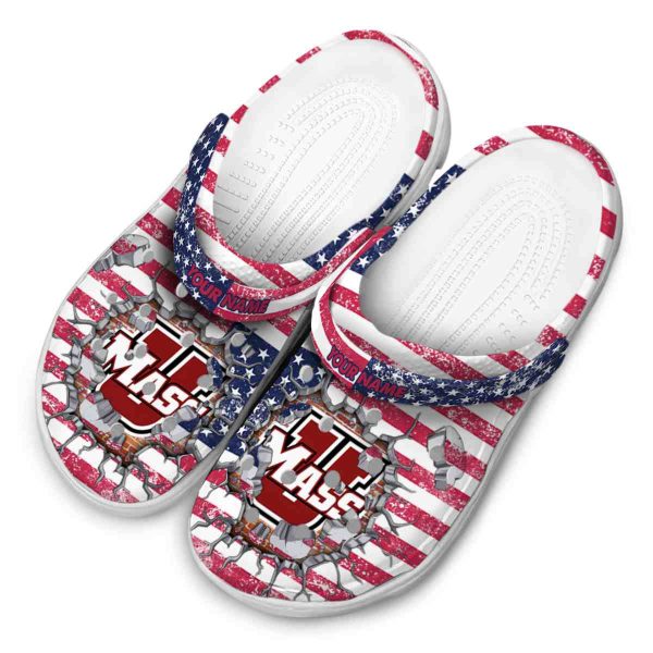 customized umass minutemen freedom splinter clog latest model