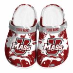 customized umass minutemen splatter pattern clog best selling