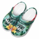 customized umass minutemen tropical vibes clog best selling