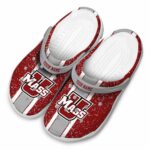 customized umass minutemen vertical stripes clog best selling