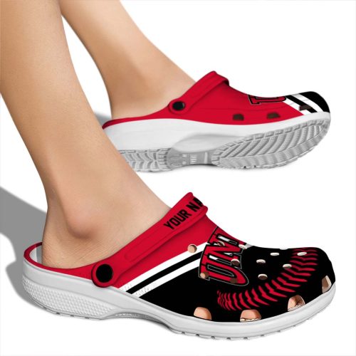 customized unlv rebels baseball motif clog fashion forward
