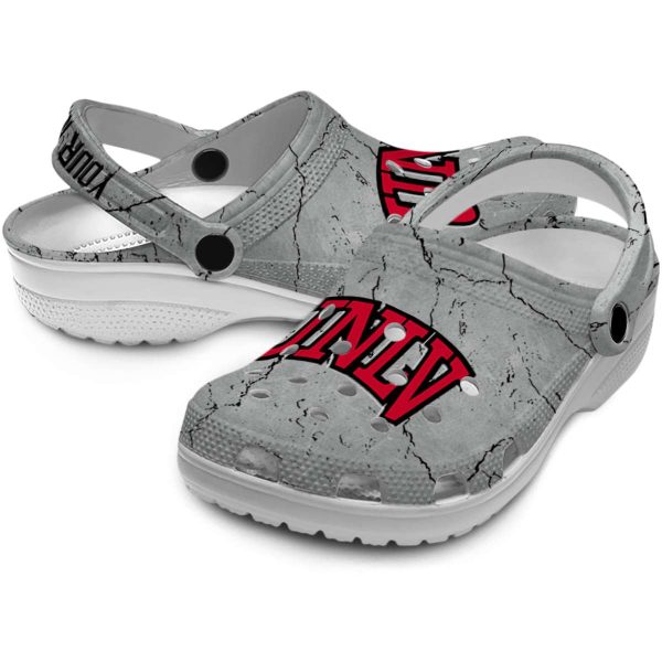 customized unlv rebels cracked texture clog high quality