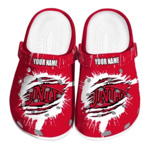 customized unlv rebels splash motif background clog best selling