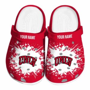 customized unlv rebels splatter background clog best selling