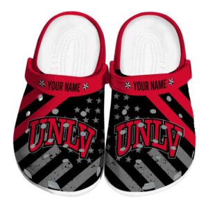 customized unlv rebels star spangled graphic clog best selling