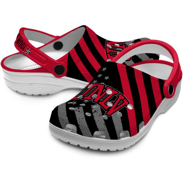 customized unlv rebels star spangled graphic clog high quality
