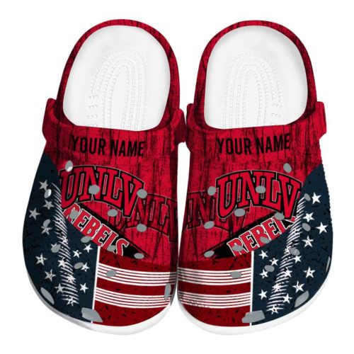 customized unlv rebels star spangled side pattern clog best selling