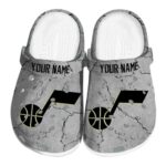 customized utah jazz cracked texture clog best selling