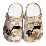 customized utah jazz desert camo clog best selling