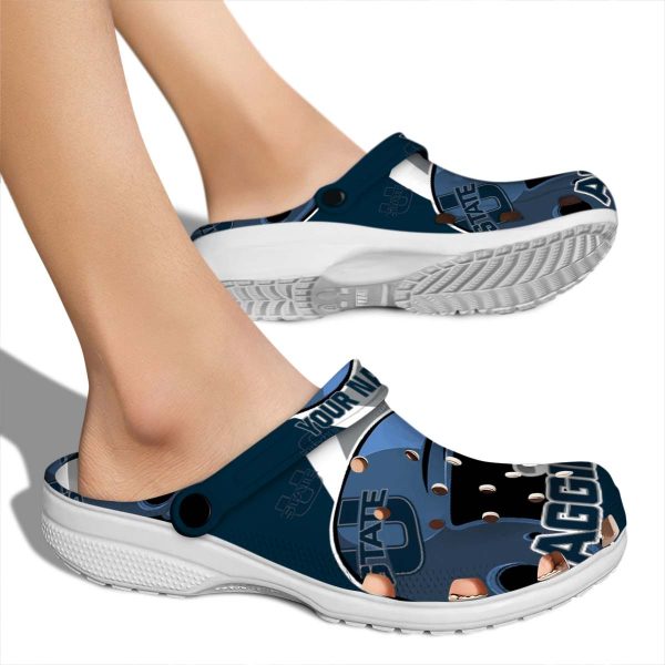 customized utah state aggies baseball helmet clog fashion forward