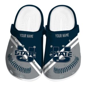 customized utah state aggies baseball motif clog best selling