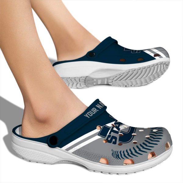 customized utah state aggies baseball motif clog fashion forward