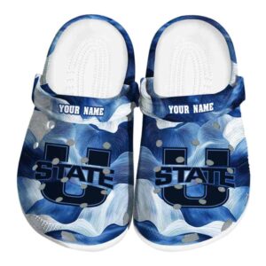 customized utah state aggies ocean waves clog best selling