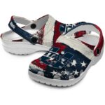 customized utah state aggies patriotic stripes clog best selling
