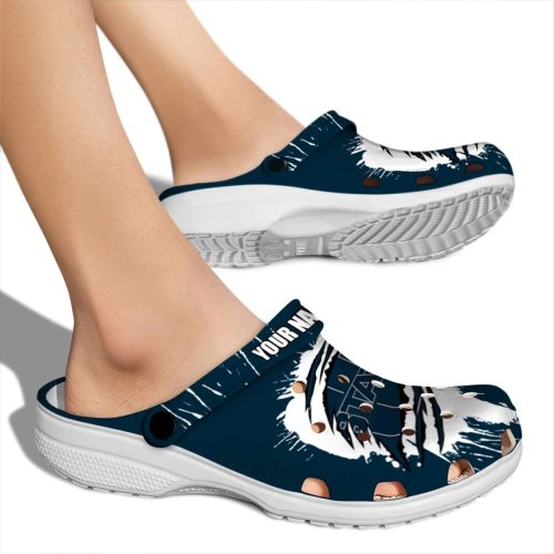 customized utah state aggies splash motif background clog fashion forward