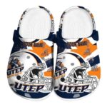 customized utep miners football helmet clog best selling