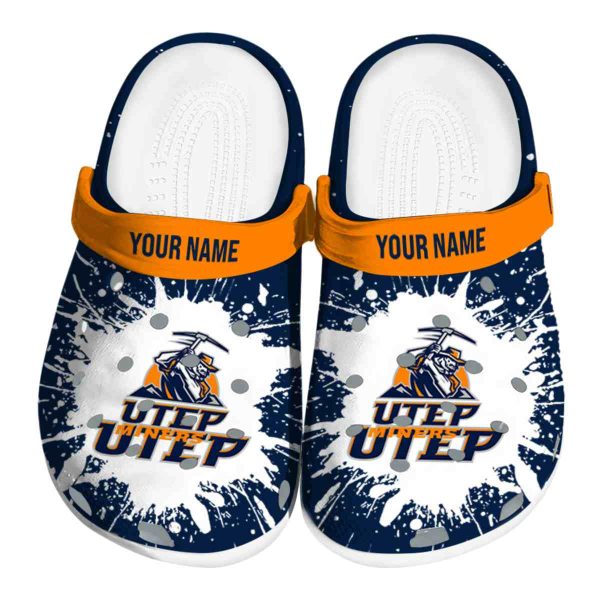 customized utep miners splash art clog best selling