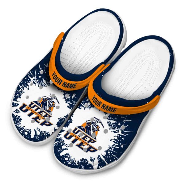 customized utep miners splash art clog latest model