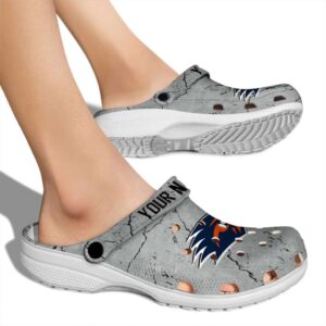 customized utsa roadrunners cracked texture clog fashion forward