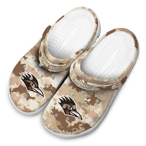 customized utsa roadrunners desert camo clog latest model