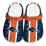 customized utsa roadrunners vertical stripes clog best selling