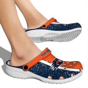 customized utsa roadrunners vertical stripes clog fashion forward