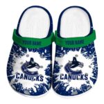 Customized Vancouver Canucks Splash Art Clog 1 customized vancouver canucks splash art clog best selling