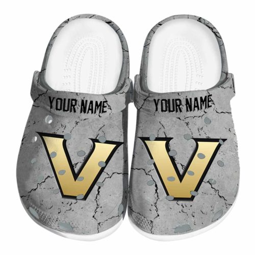 customized vanderbilt commodores cracked texture clog best selling