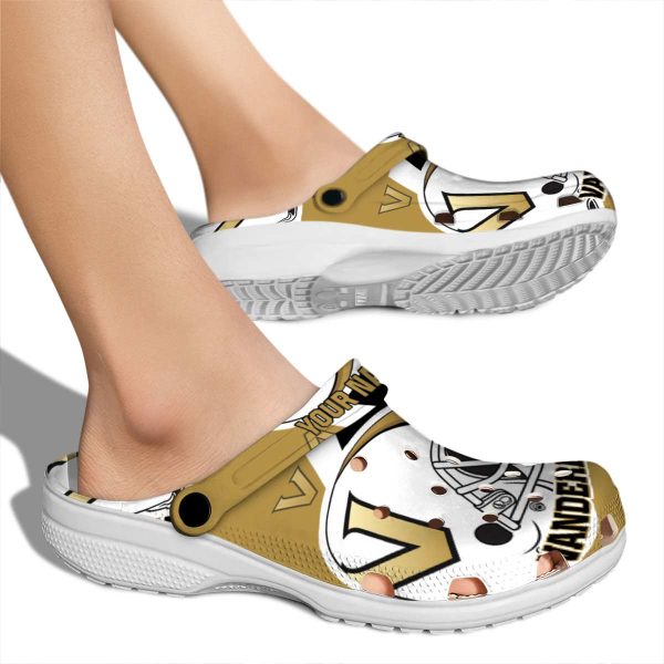 customized vanderbilt commodores football helmet clog fashion forward