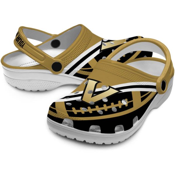 customized vanderbilt commodores football motif clog high quality