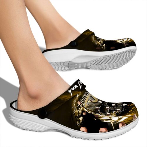 customized vanderbilt commodores gothic skull clog fashion forward