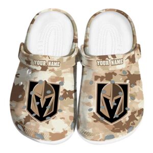 customized vegas golden knights desert camo clog best selling