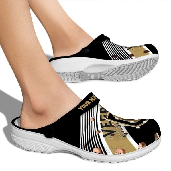 customized vegas golden knights vibrant dual tone clog fashion forward