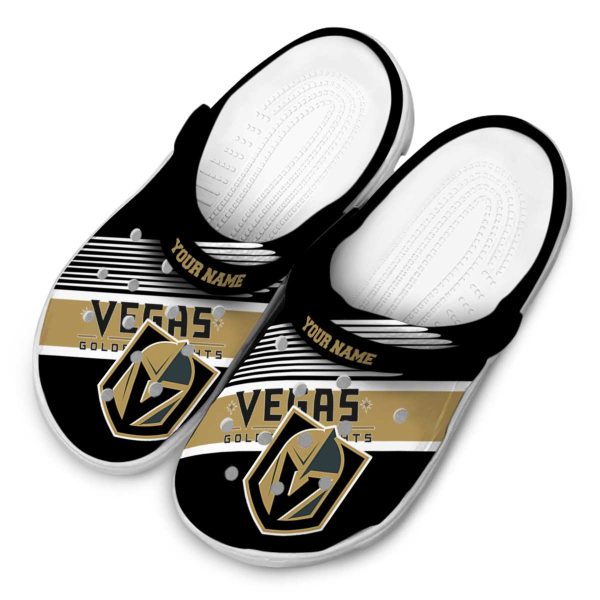 customized vegas golden knights vibrant dual tone clog latest model