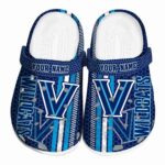 customized villanova wildcats contrasting stripes clog best selling